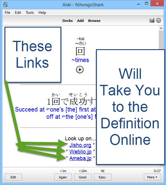 JLPT N5 Vocabulary Cards link to definitions online
