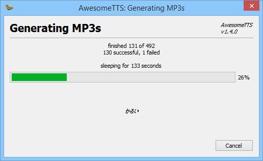 JLPT N5 vocabulary list - Generating Audio
