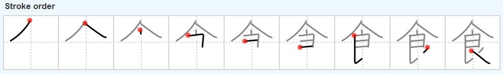taberu stroke order
